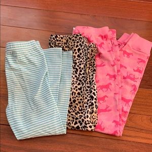 3 pairs of kids size 6x leggings